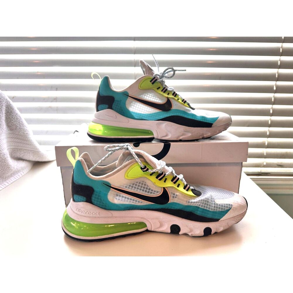 2020 Nike Air Max 270 React Se - Oracle Aqua - Si… - image 2
